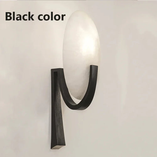 Nordic copper and marble modern design LED wall light