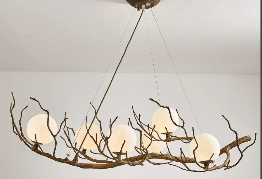Vintage branch LED chandelier unique indoor decoration