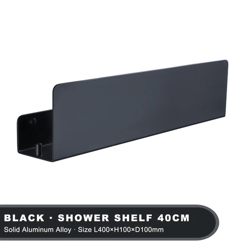 shower shelf with hook for bathroom and kitchen items - vue 15 sur 15
