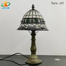 Antique decorative glass Tiffany-style table lamp