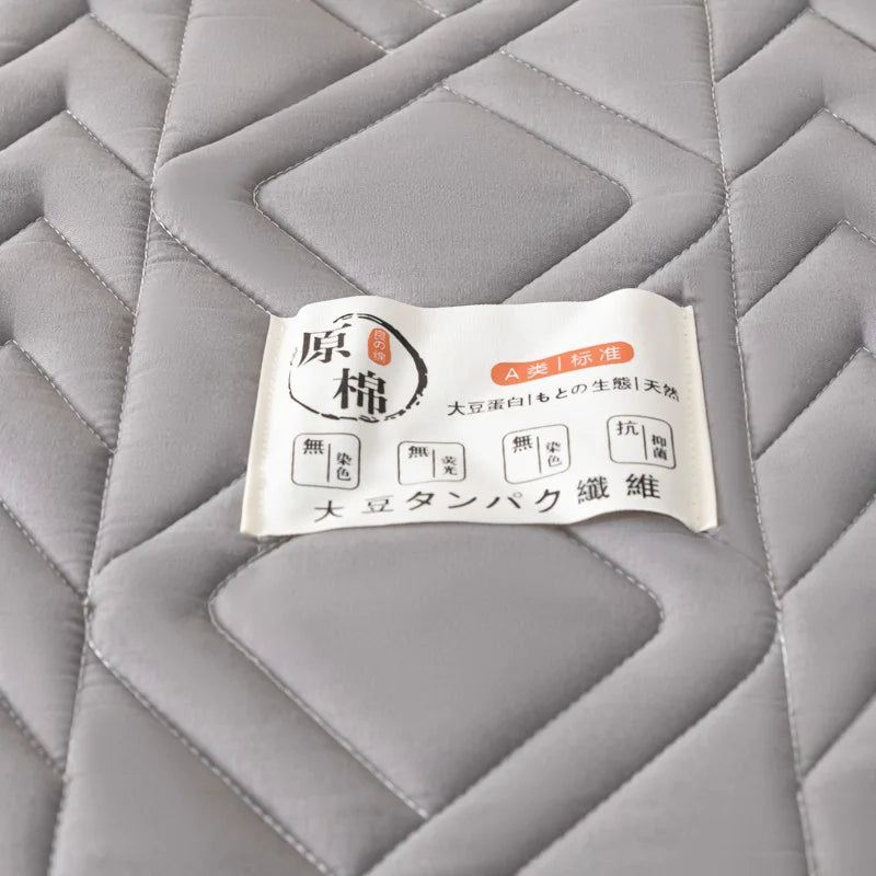 soy cotton quilted bedding for soft bed - vue 2 sur 10