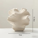 ceramic vase with geometric patterns for floral decoration