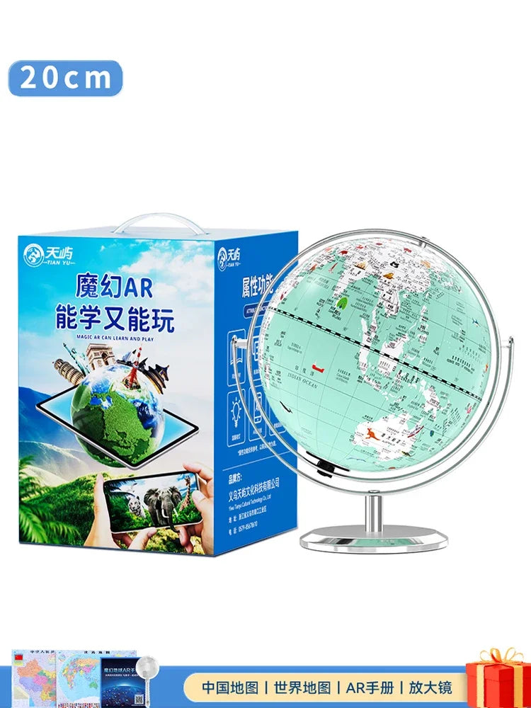 educational light globe world map decoration geography - vue 13 sur 19