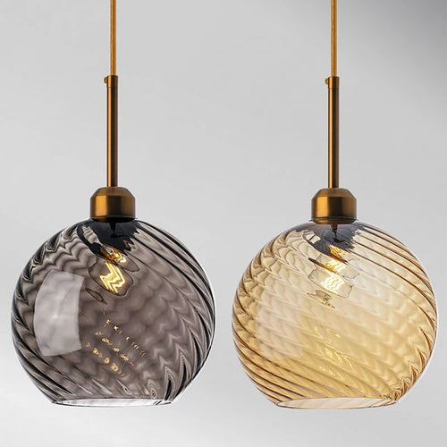 Modern glass chandelier for bar, restaurant, hotel, or villa - vue 7 sur 23