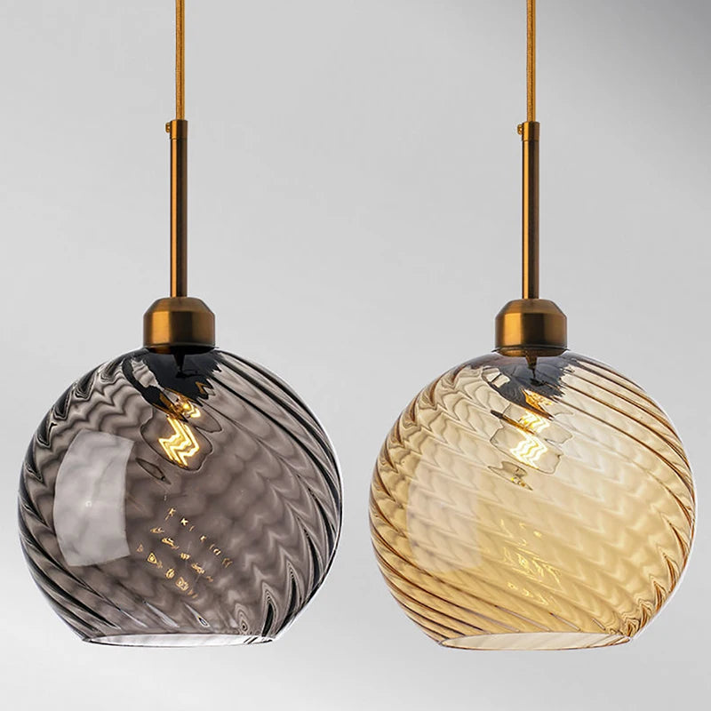 Modern glass chandelier for bar, restaurant, hotel, or villa - vue 6 sur 23
