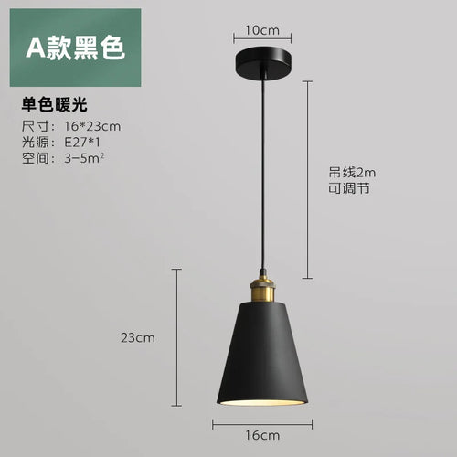 Industrial style LED pendant light - vue 16 sur 22