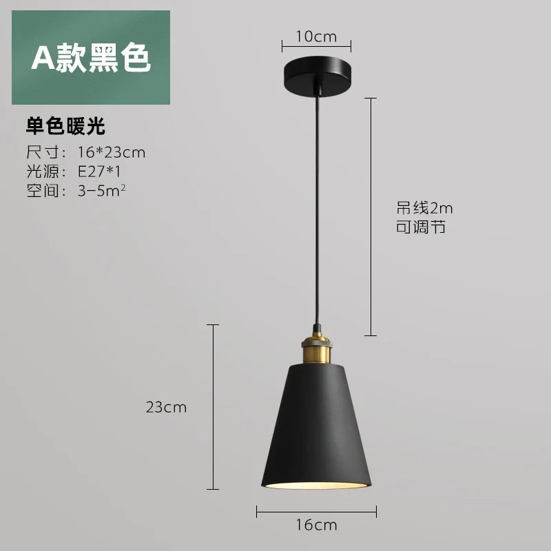 Industrial style LED pendant light - vue 15 sur 22