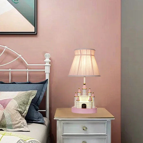 Modern princess castle table lamp for children's bedroom - vue 3 sur 8