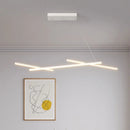 Modern minimalist LED iron art line pendant light