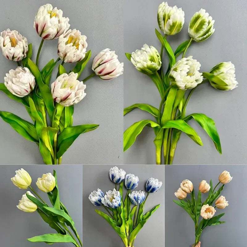 Artificial tulip flowers for festive and holiday decoration - vue 5 sur 11