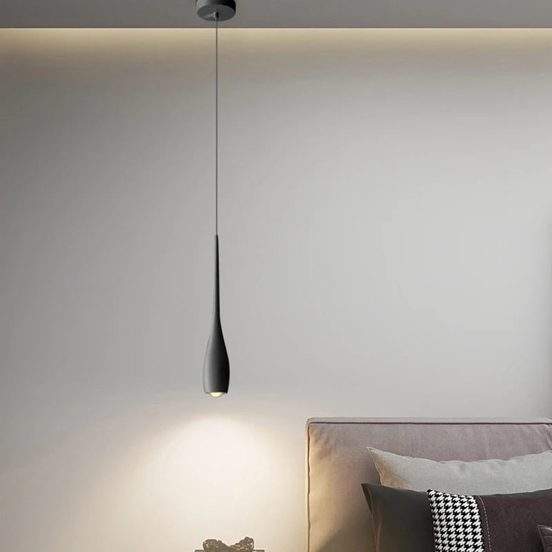Modern hanging bedside lamp for reading and studying