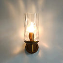 Modern glass wall light for elegant interior decor