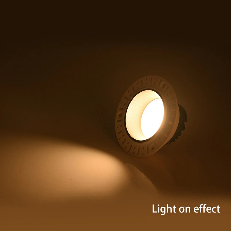 Recessed LED downlight with borderless trim for home and shop interior lighting - vue 4 sur 13