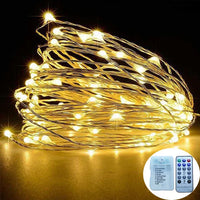 Waterproof Christmas string lights with remote and 8 lighting modes