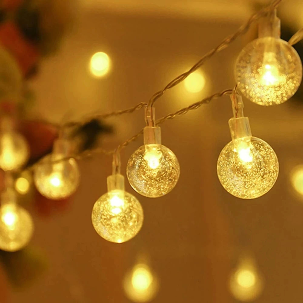 Waterproof LED string light for outdoor garden Christmas decoration