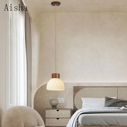 Japanese three-head pendant light for restaurant and bar - vue 4 sur 10