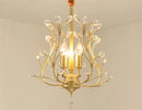 Vintage crystal chandelier with four arms for elegant lighting