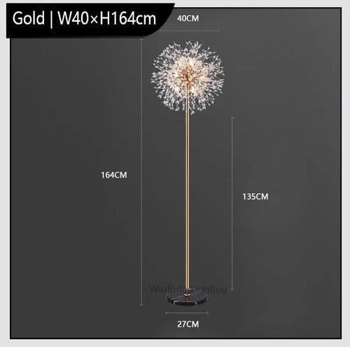 Luxury LED dandelion floor lamp Winfordo - vue 11 sur 10