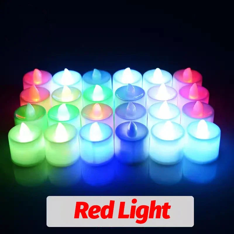 flameless led candles for wedding party decoration Christmas heart shaped - vue 9 sur 14