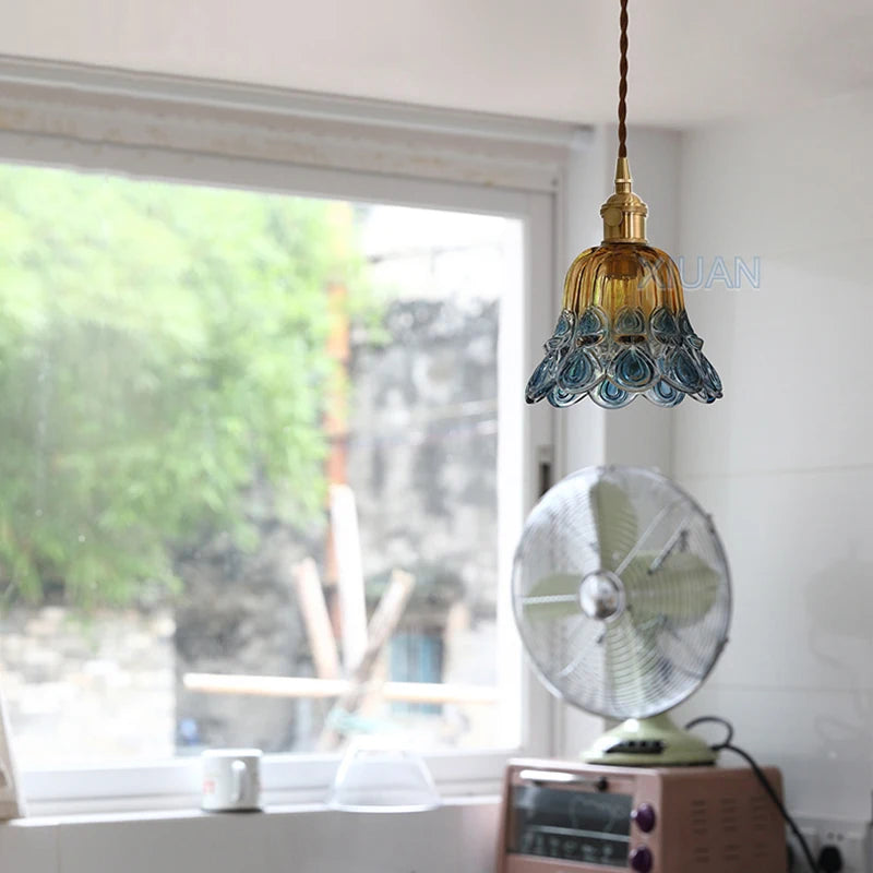 Glass pendant bedside wall light - vue 4 sur 8