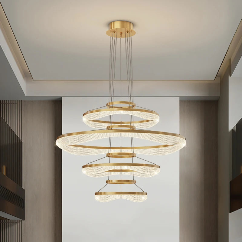 Modern acrylic LED pendant chandelier
