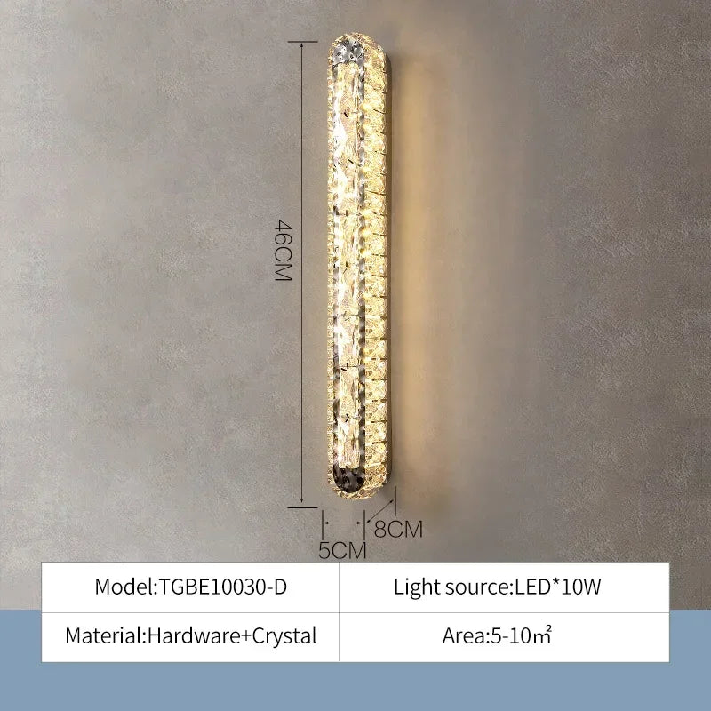lustre led moderne en cristal avec intensité variable pour la maison - vue 13 sur 13