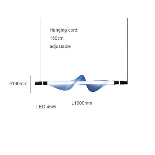 Artistic LED chandelier modern design decorative pendant lighting - vue 14 sur 18