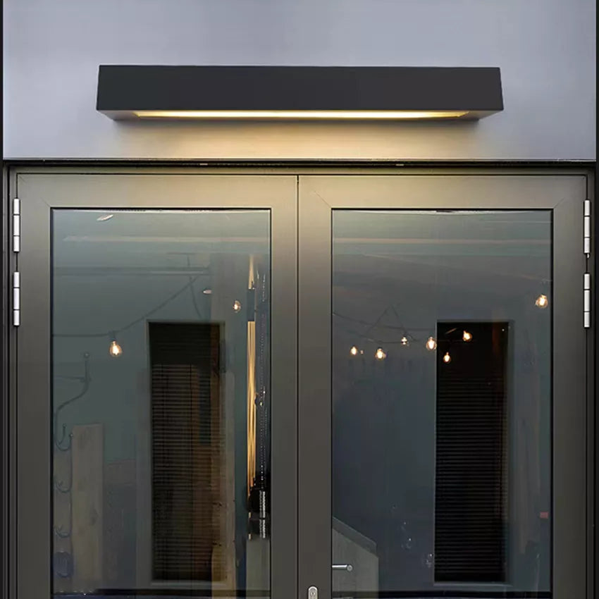 Stainless steel outdoor wall light for entrance and terrace