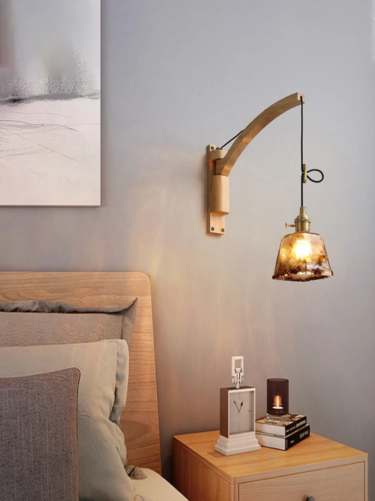 Copper wall light for reading and interior decoration