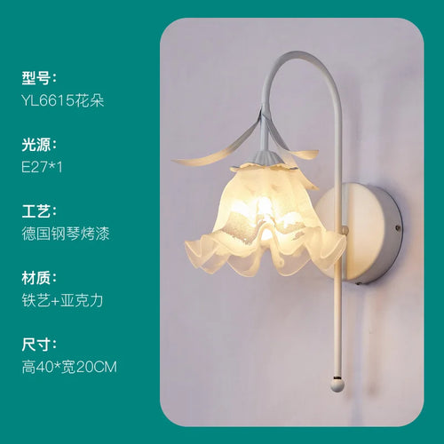 Mediterranean style glass wall light for indoor lighting - vue 10 sur 12