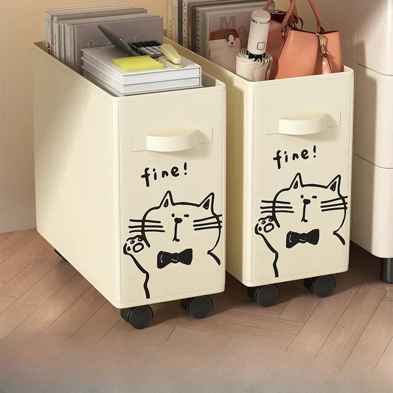 stationery organizer with wheels for office and school