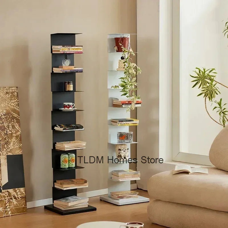 modern iron bookcase minimalist design for contemporary space