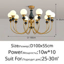 Nordic glass chandelier for a romantic and cosy interior