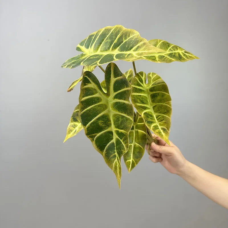 Set of 2 artificial leaves for autumn party decoration - vue 10 sur 10