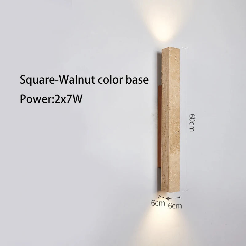 Long stone LED wall light - vue 15 sur 21