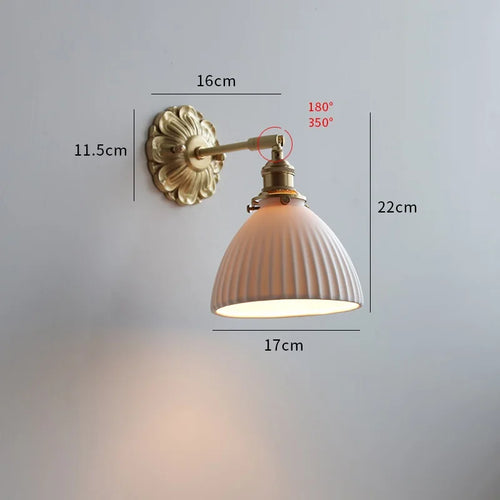 Iwhd walnut wood LED decorative nordic wall light - vue 17 sur 23