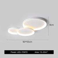Modern minimalist LED chandelier for trendy interiors 2023