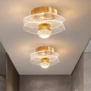 Botimi art deco acrylic flush ceiling light