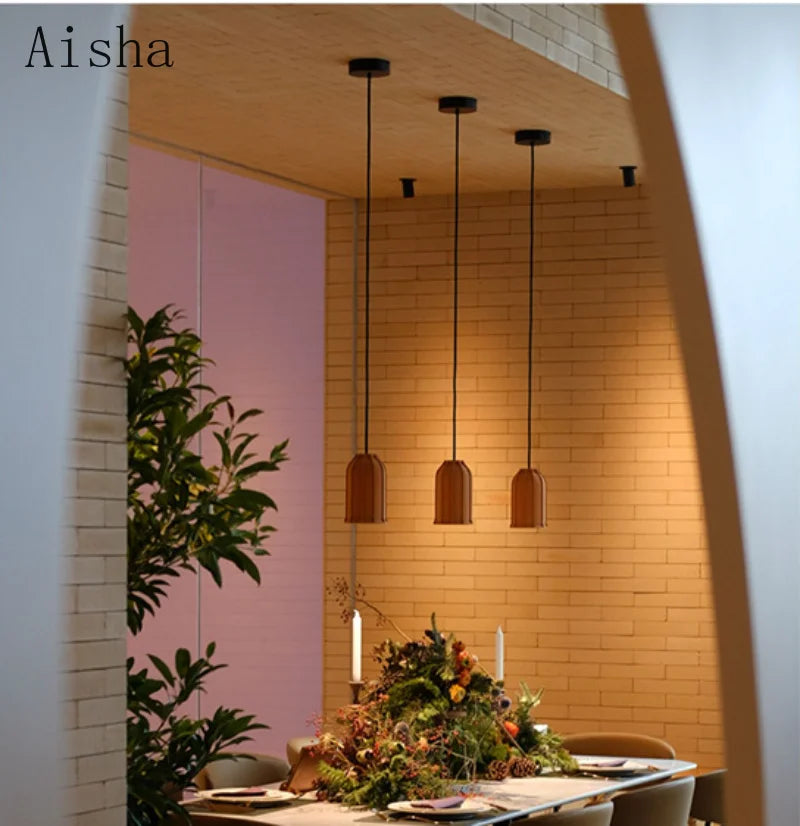 Decorative nordic industrial-style cement pendant light - vue 3 sur 9