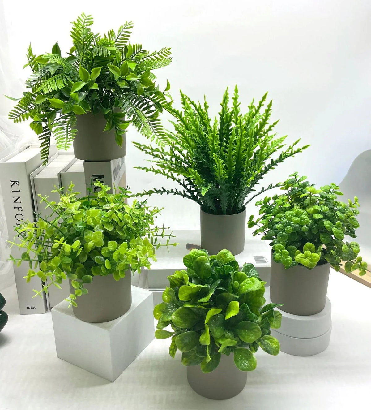 Artificial bonsai plants for office and garden decor