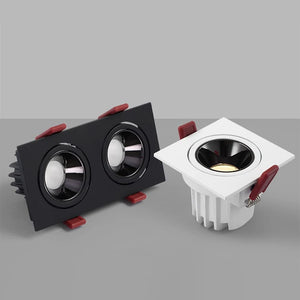 Recessed LED ceiling light anti-glare for modern interiors