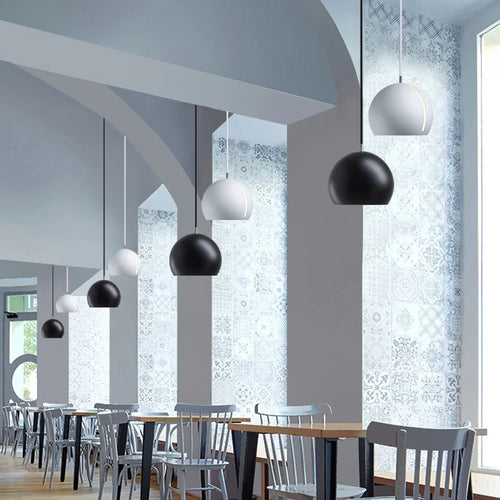Modern Nordic iron pendant light for interiors - vue 5 sur 11