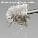 Aluminium wall-mounted brush with no-drill installation for effective cleaning