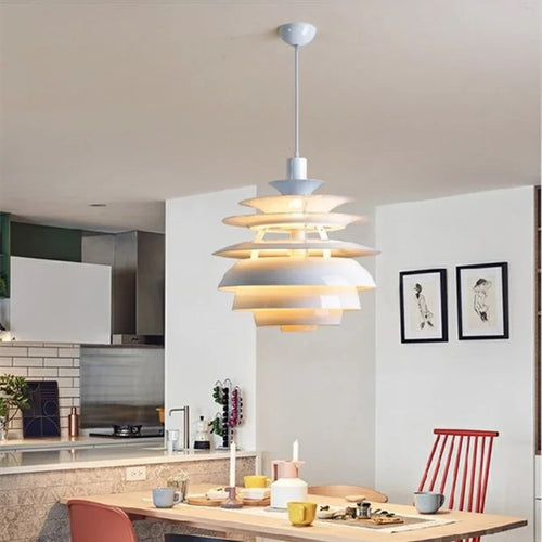 Postmodern nordic multi-tier decorative chandelier - vue 3 sur 8