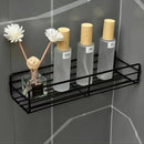 wall-mounted storage shelf for cosmetics and shampoo