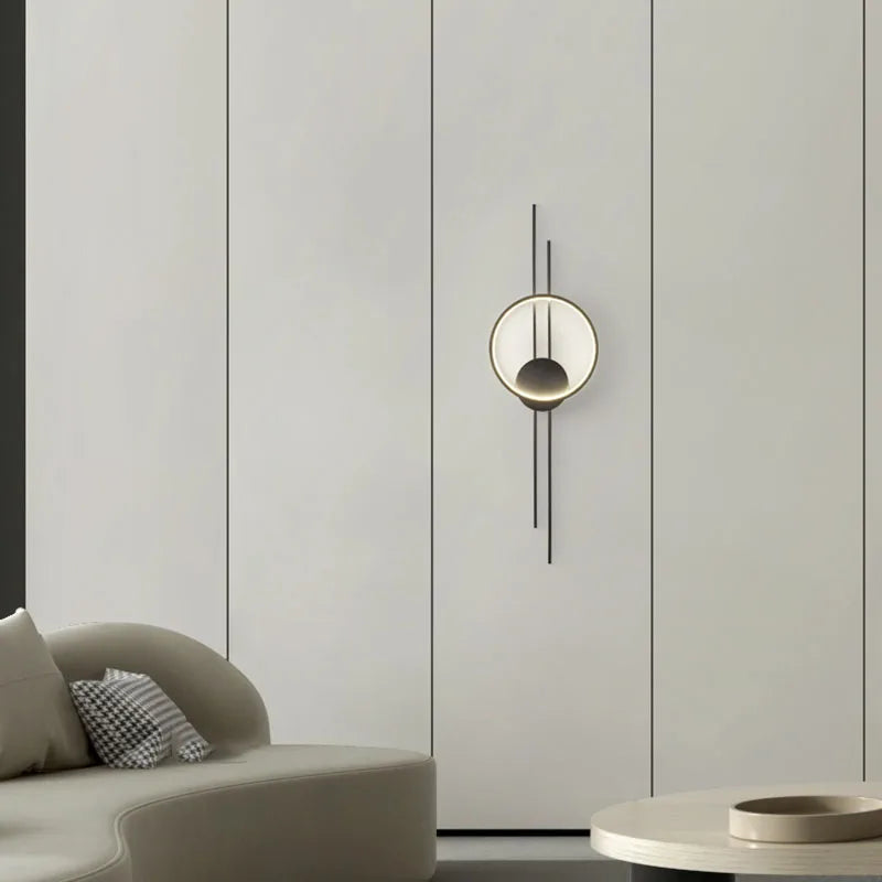 Copper LED wall light with adjustable temperature ambience - vue 3 sur 8