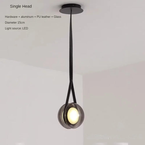 Creative glass yoyo chandelier for modern interior decoration - vue 9 sur 9