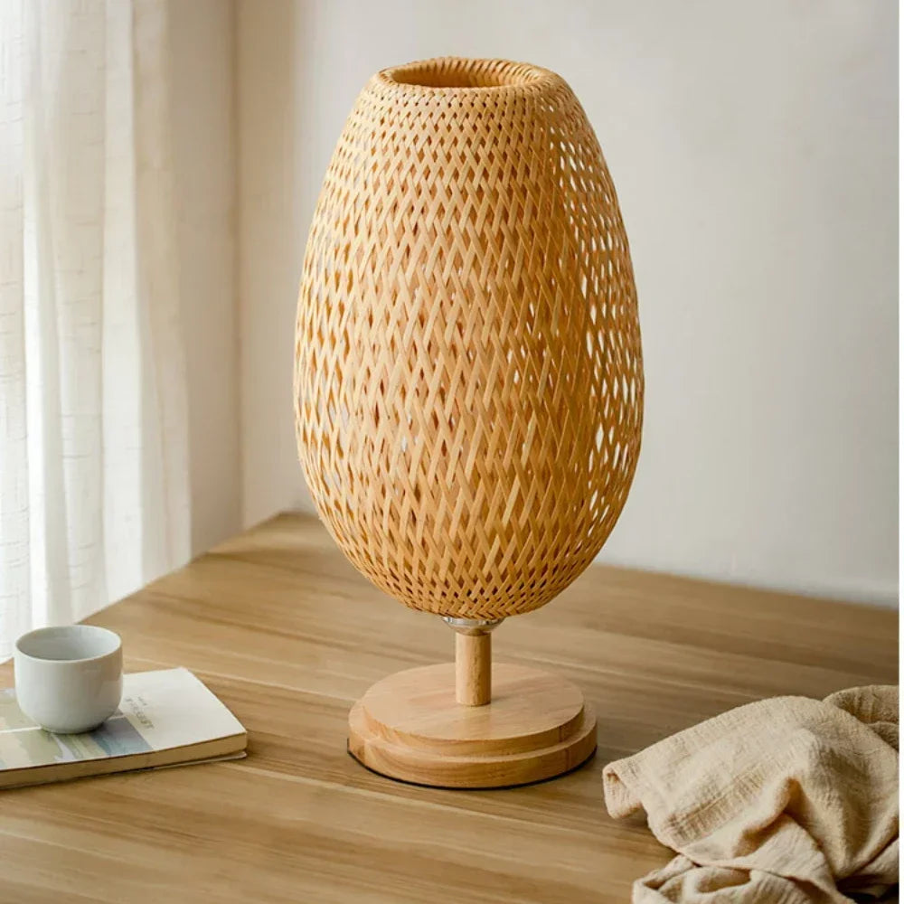 Eye-Caring Bedroom Bedside Night Light Retro Desk Lamp Reading Light Home Decor, Unique Handicraft House Warming Gift