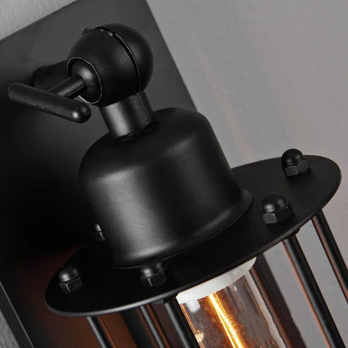 Retro industrial style LED wall light for home interior decor - vue 4 sur 7