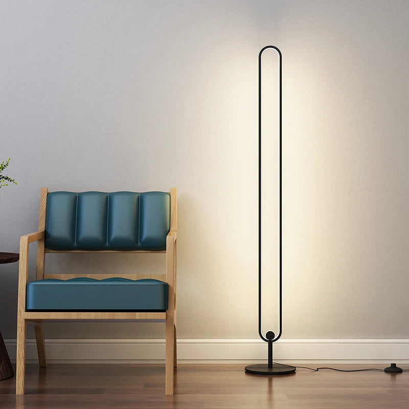 Minimalist floor lamp with dimming and modern design